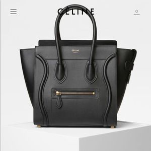 Authentic Celine Micro Luggage Handbag